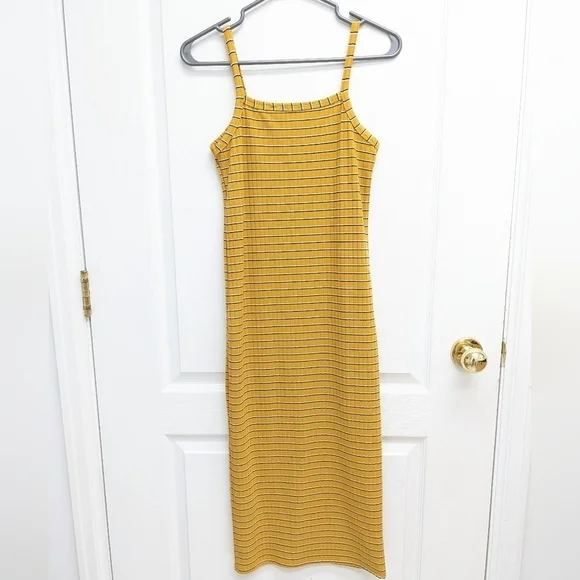 Retro D ribbed spaghetti straps dress size M - Picture 3 of 9